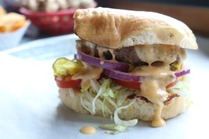 Queso Burger – Jalapeno Bun Queso Burger